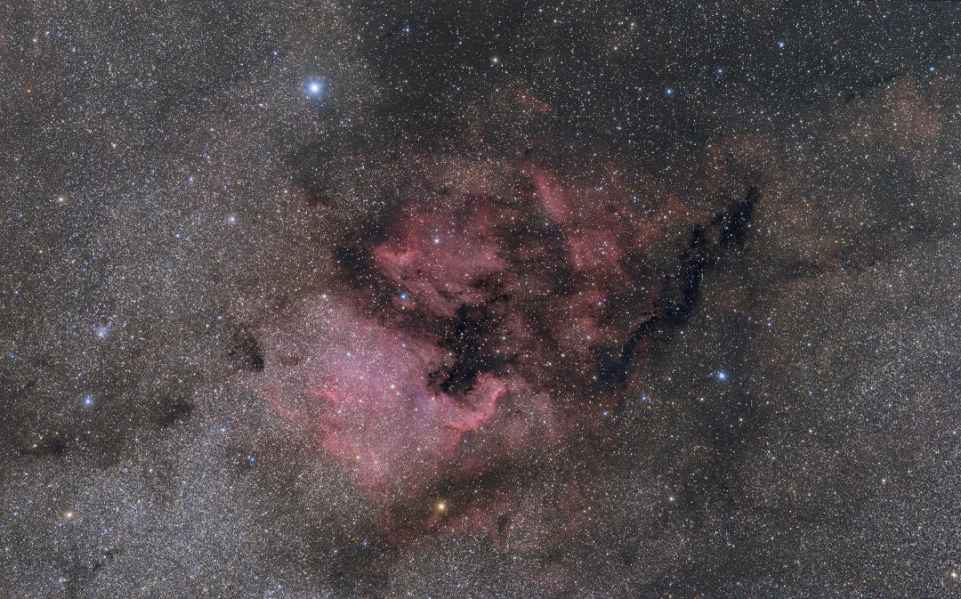 NGC 7000 IC 5070 - Nébuleuse Amérique du Nord et nébuleuse du Pélican